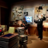 A press room in the Manoir looks at Chaplin's international renown.