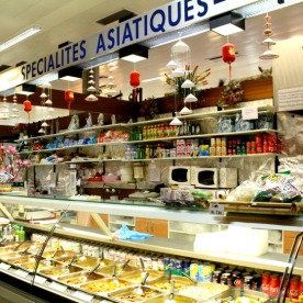 Asian food and products entice shoppers at Traiteur Nguyen.
